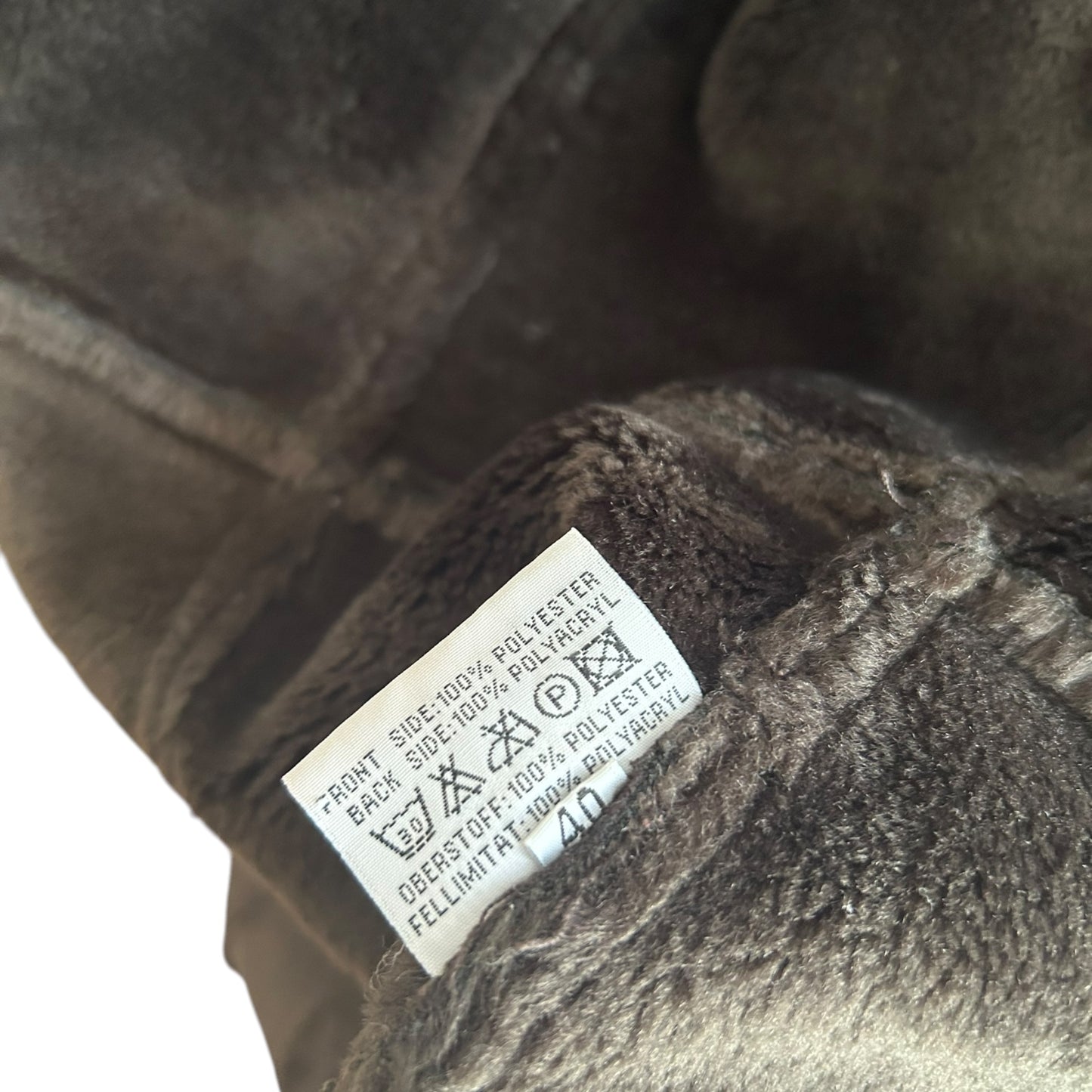 Vintage Balmain faux fur brown coat/ IT40 / S