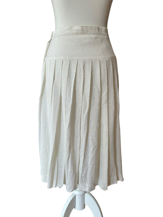 Vintage white midi skirt / M