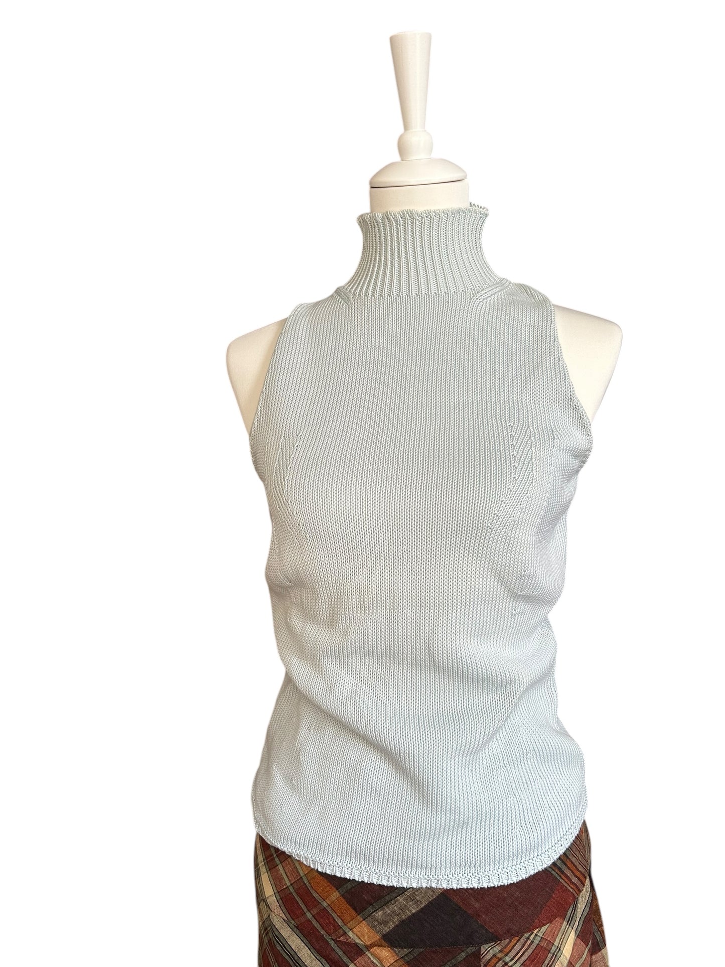 Vintage Boss turquoise knitted turtleneck / S