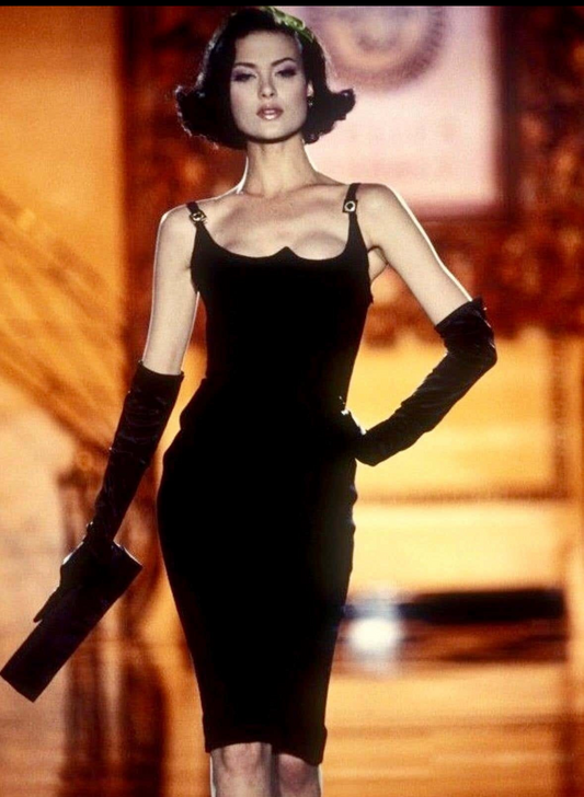 Vintage Versace Jeans Couture Red Bodycon Dress – Medusa Hardware FW1995