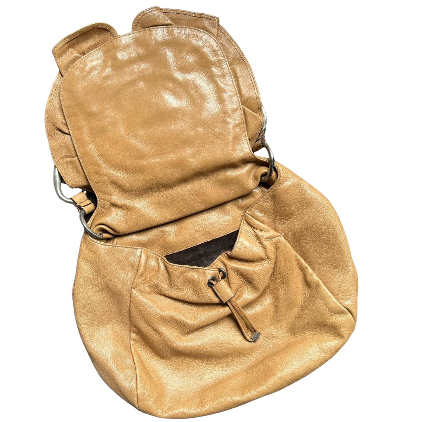 Vintage Yves Saint Laurent by Tom Ford rosebud beige bag