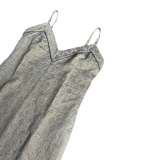 Vintage Prada SS2002 Runway silk blend golden jacquard dress