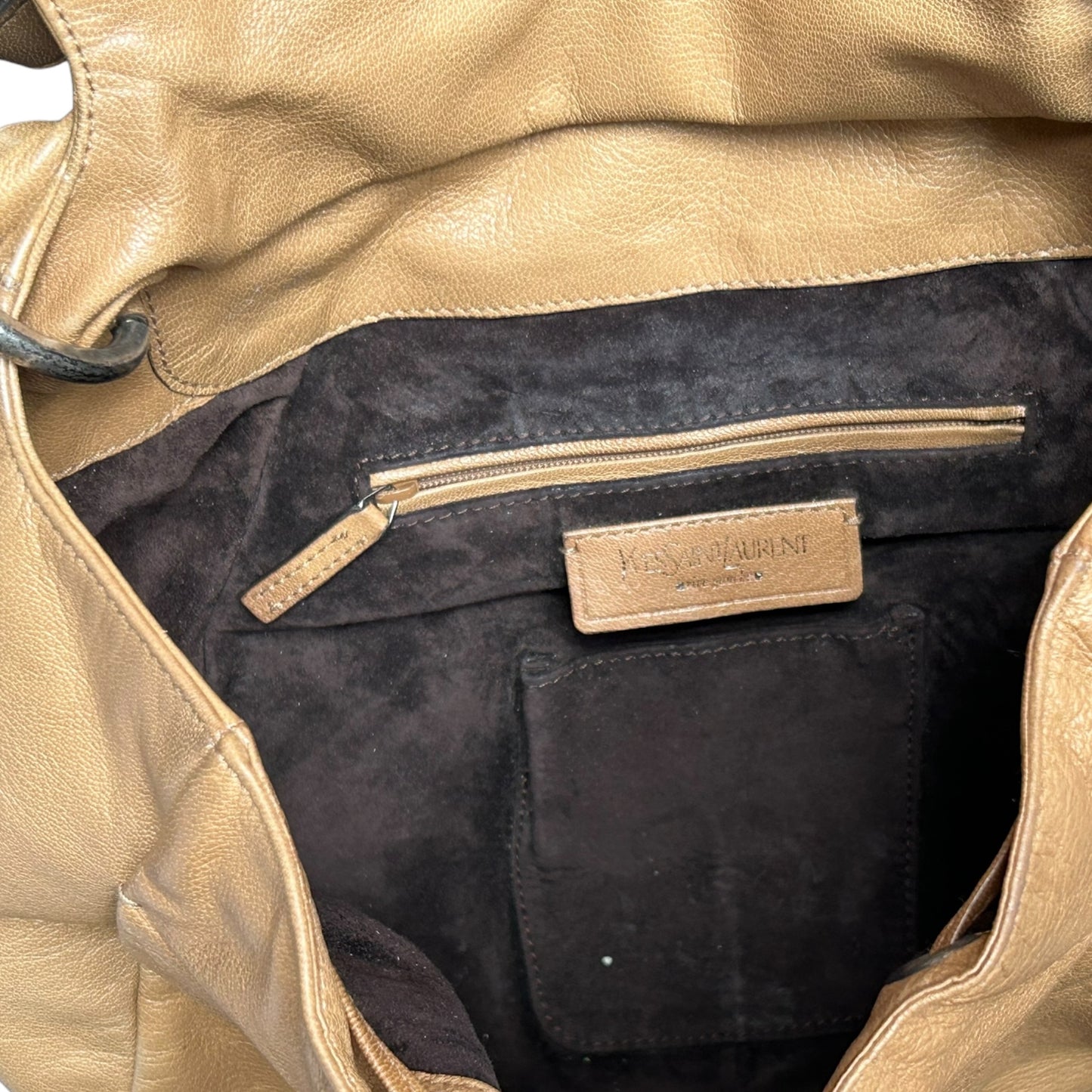 Vintage Yves Saint Laurent by Tom Ford rosebud beige bag