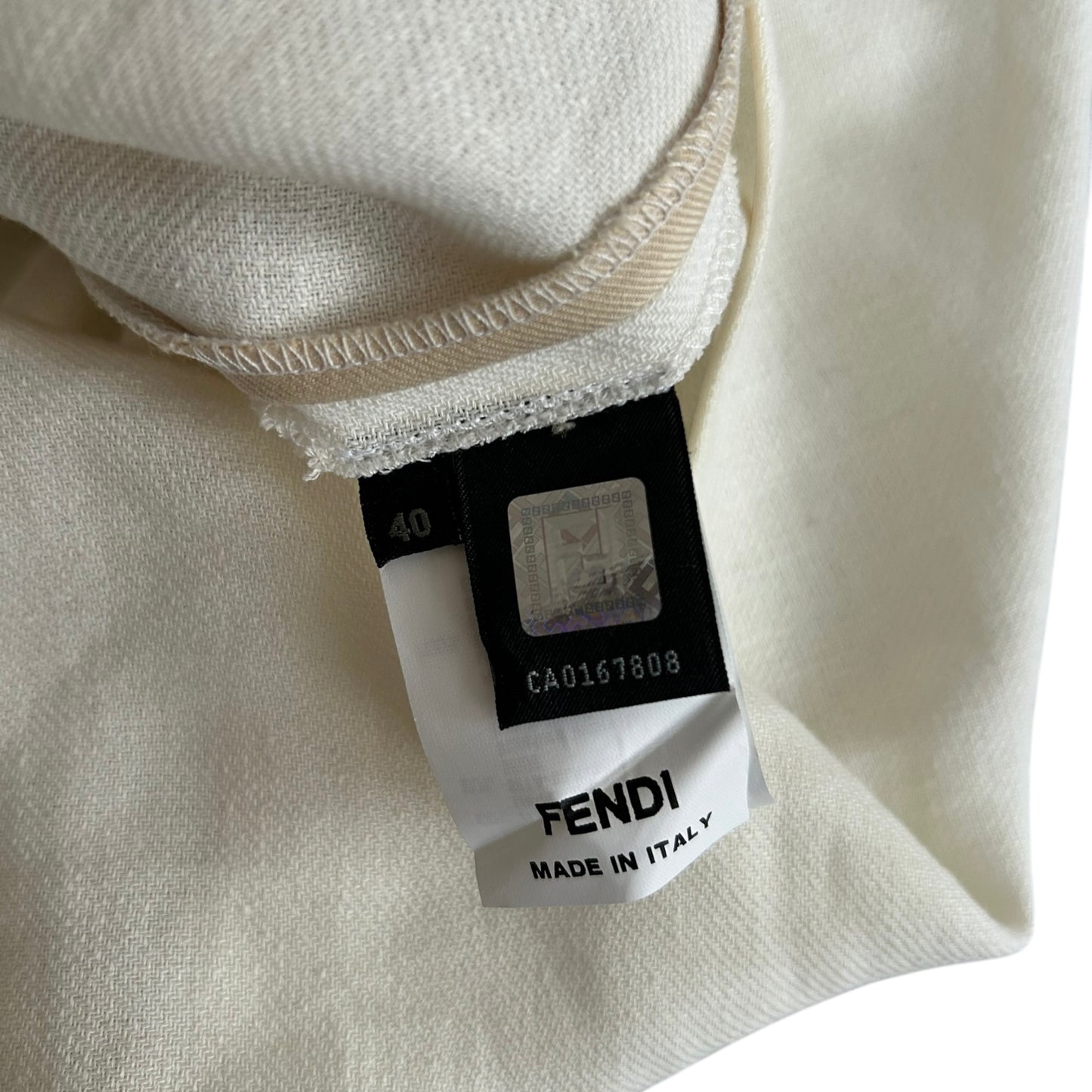 Fendi multicolored linen-silk blend mini dress / IT40 / S