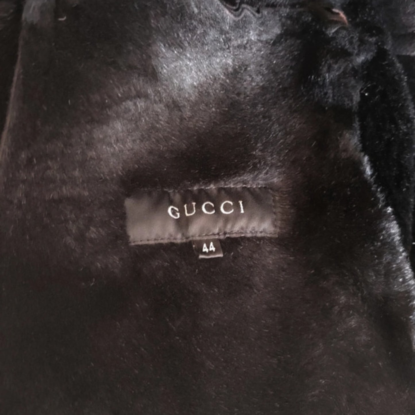 Gucci FW1999 Black Shearling Fur Trim Runway Coat – Tom Ford Era