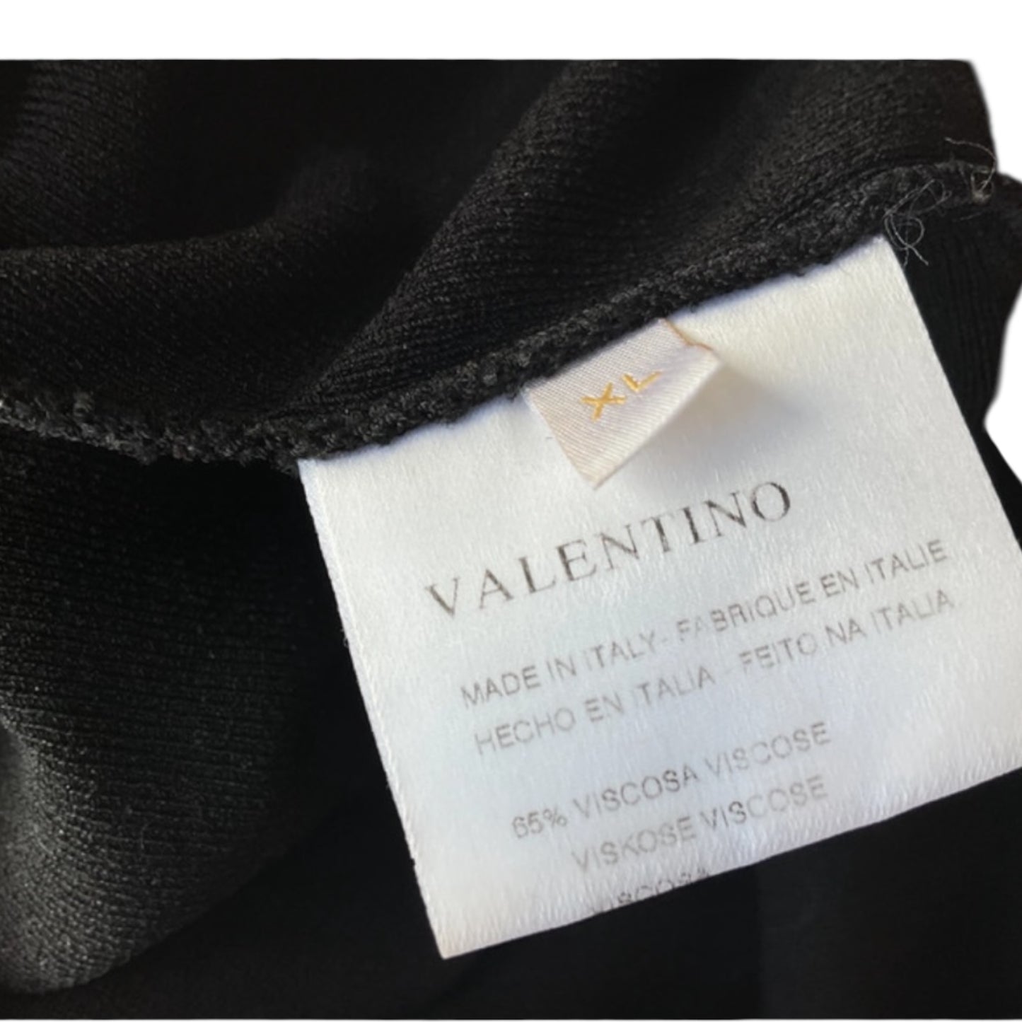 Vintage Valentino SS2005 runway pearl keyhole black top