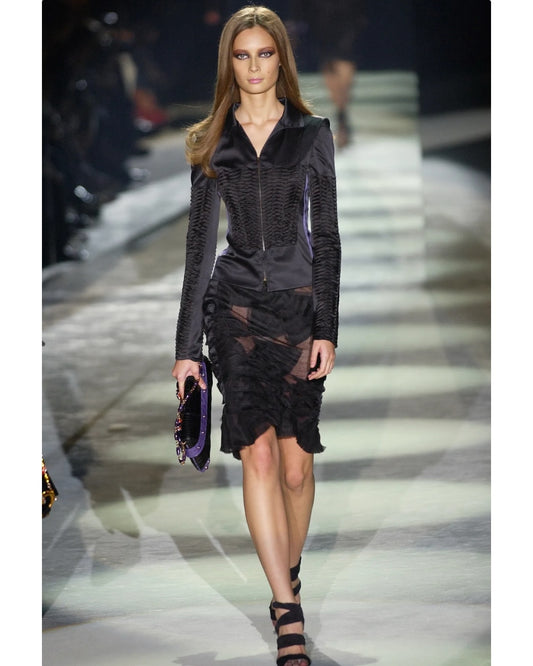 Vintage Gucci by Tom Ford 2004 wrap around bamboo heels/ 41