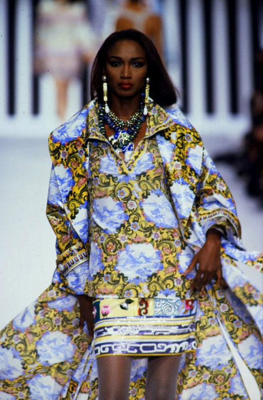 Rare Valentino Garavani
Spring/Summer 1992 Runway hand embroidered beaded skirt