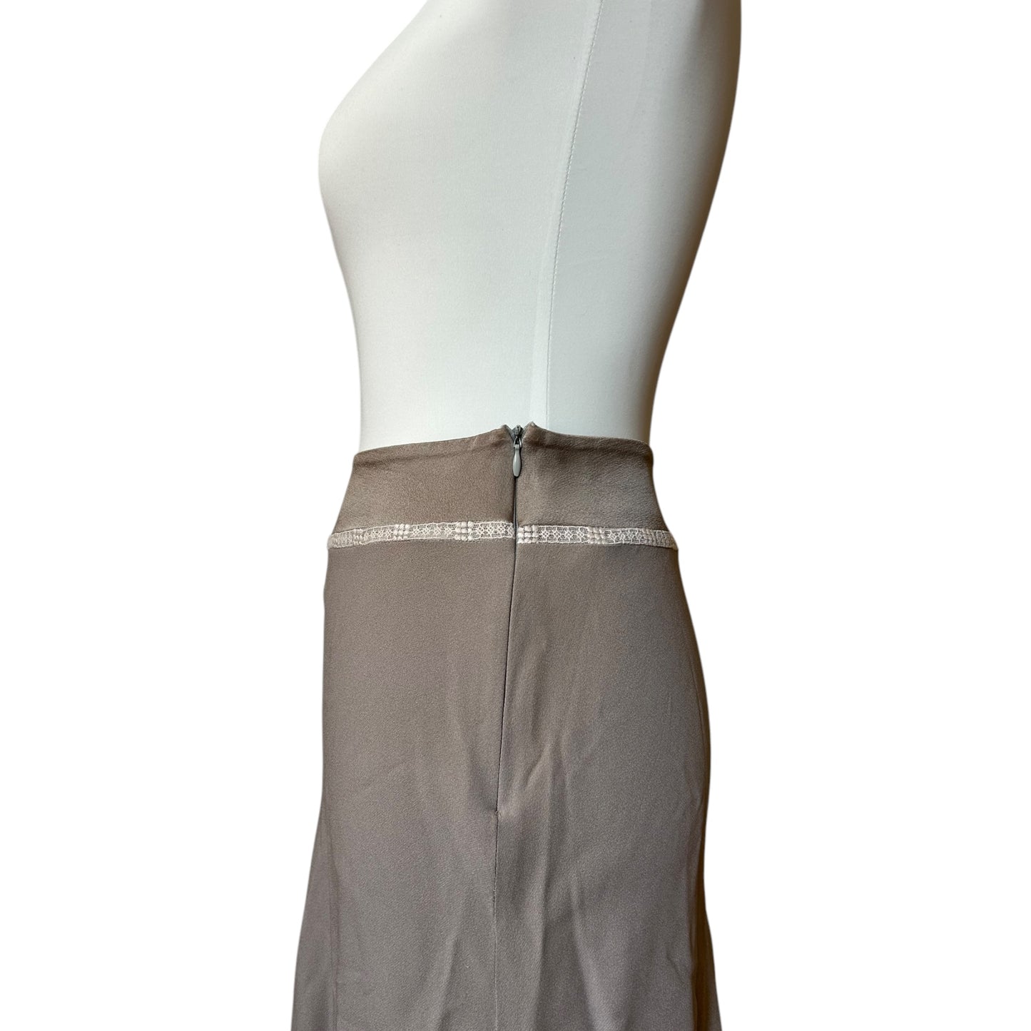 Vintage Blumarine midi lace detail skirt / S