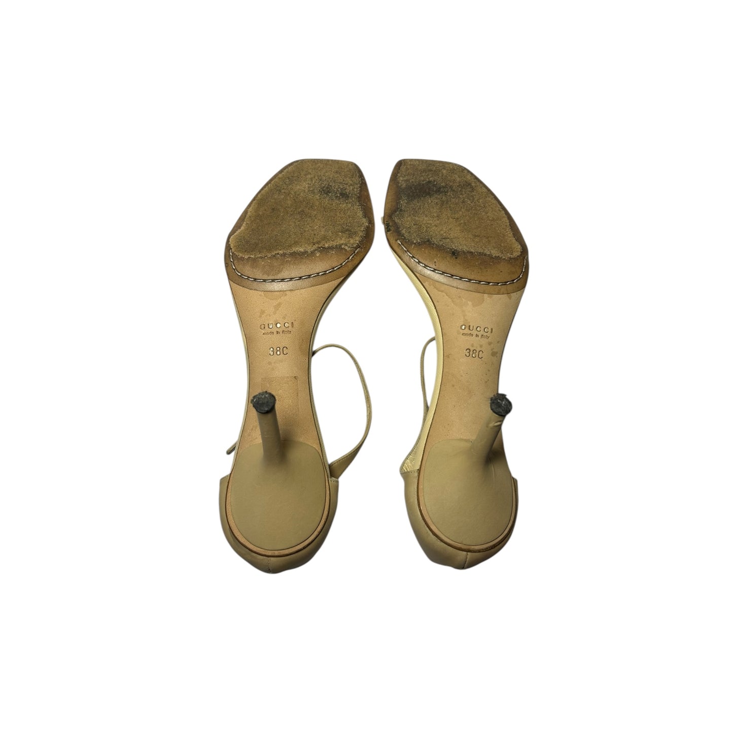 Vintage Gucci by Tom Ford bude strap sandal heels / 38