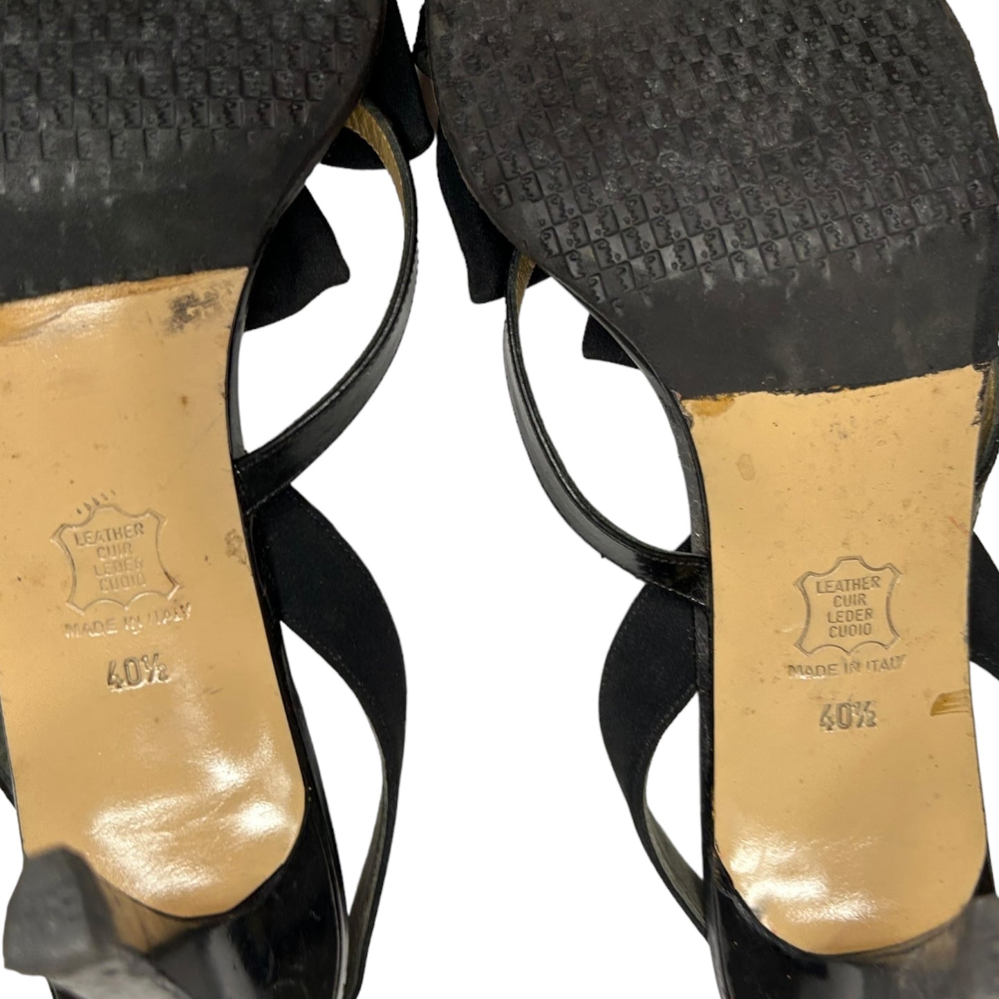 Vintage Yves Saint Laurent floral sandals / 40.5