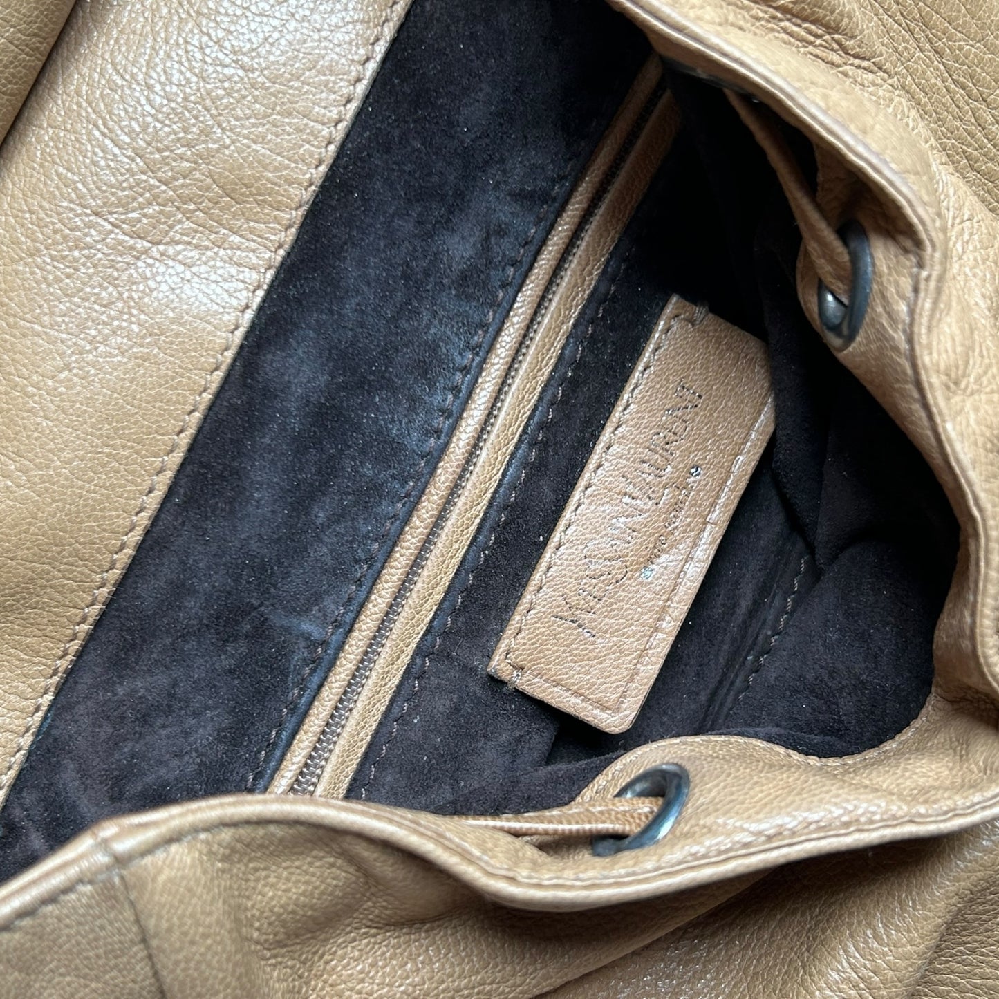 Vintage Yves Saint Laurent by Tom Ford rosebud beige bag