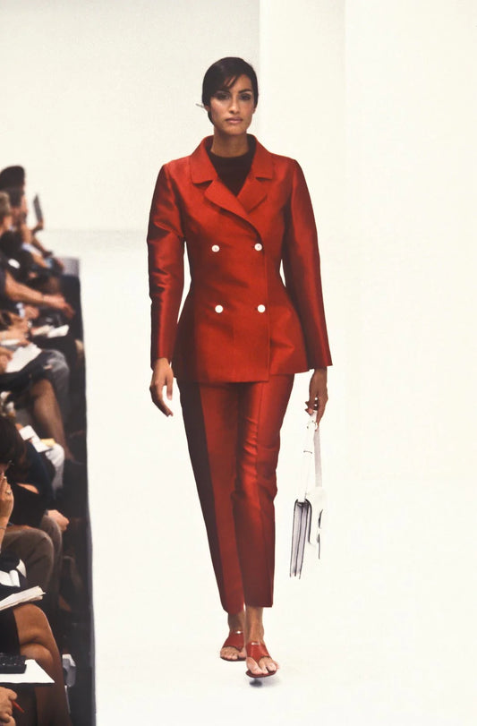 Vintage Dolce&Gabbana Vintage SS 1996 Runway red silk blazer