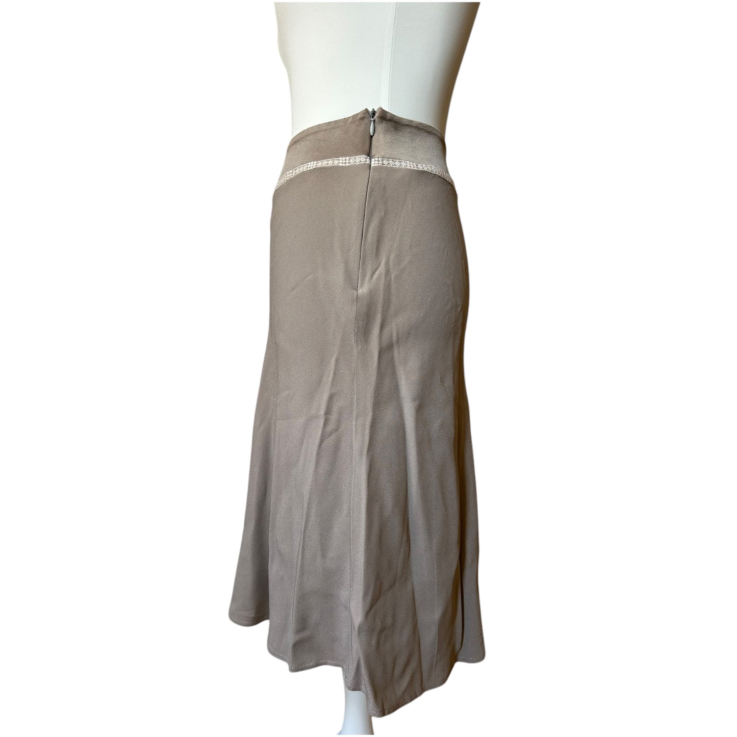 Vintage Blumarine midi lace detail skirt / S