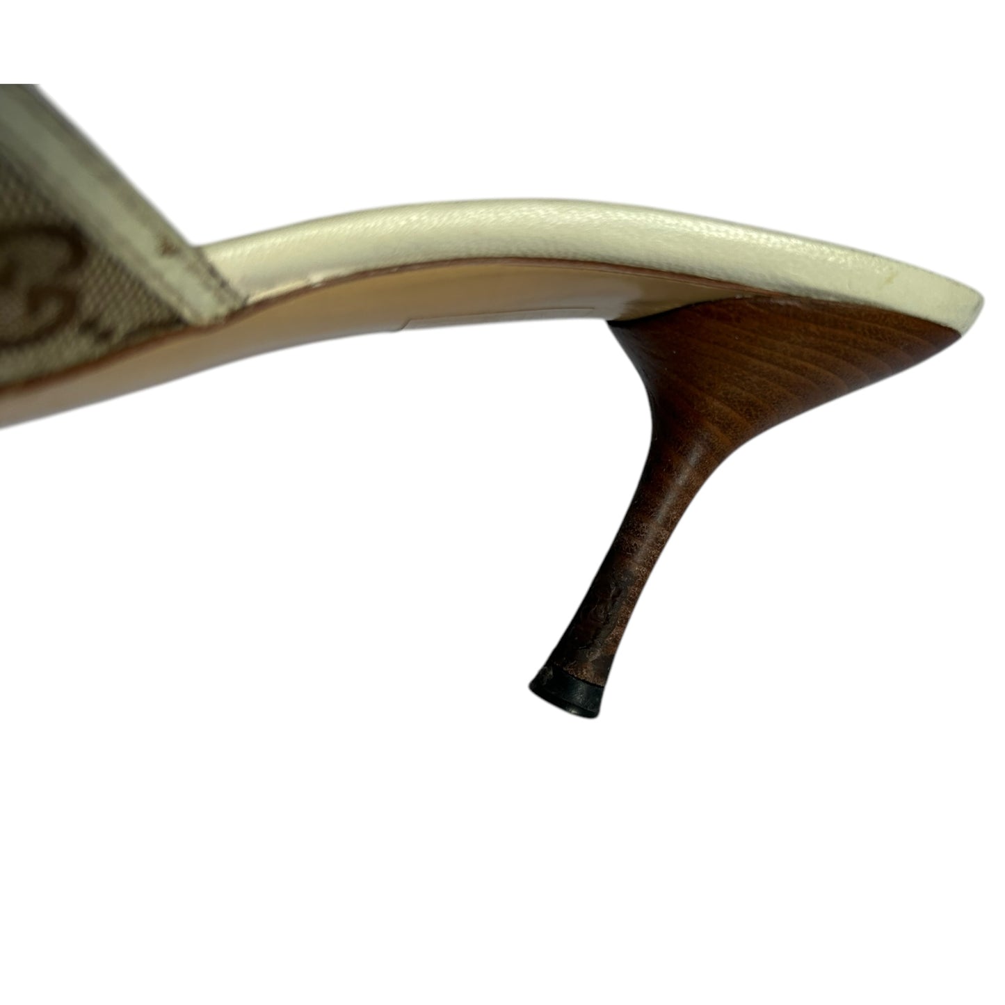 Vintage Gucci by Tom Ford horse-bit monogram mule heels / IT 38