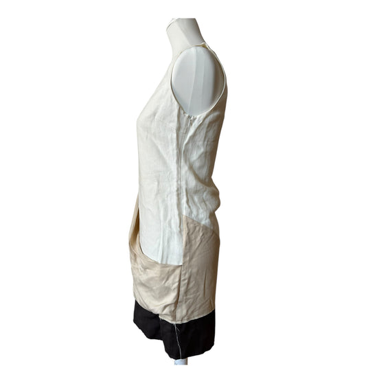 Fendi multicolored linen-silk blend mini dress / IT40 / S