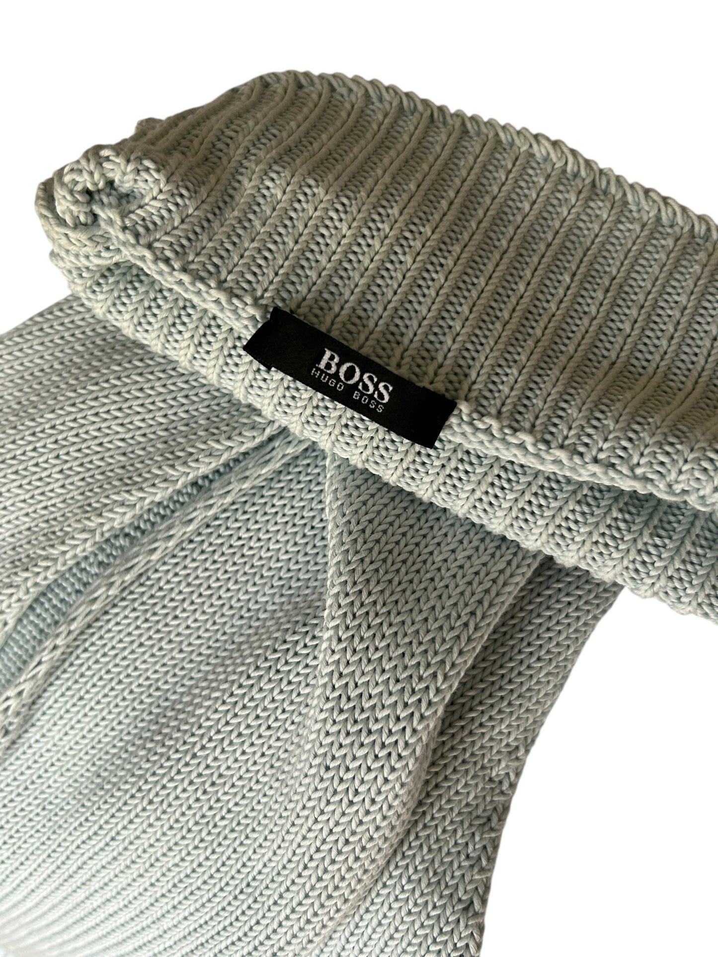 Vintage Boss turquoise knitted turtleneck / S