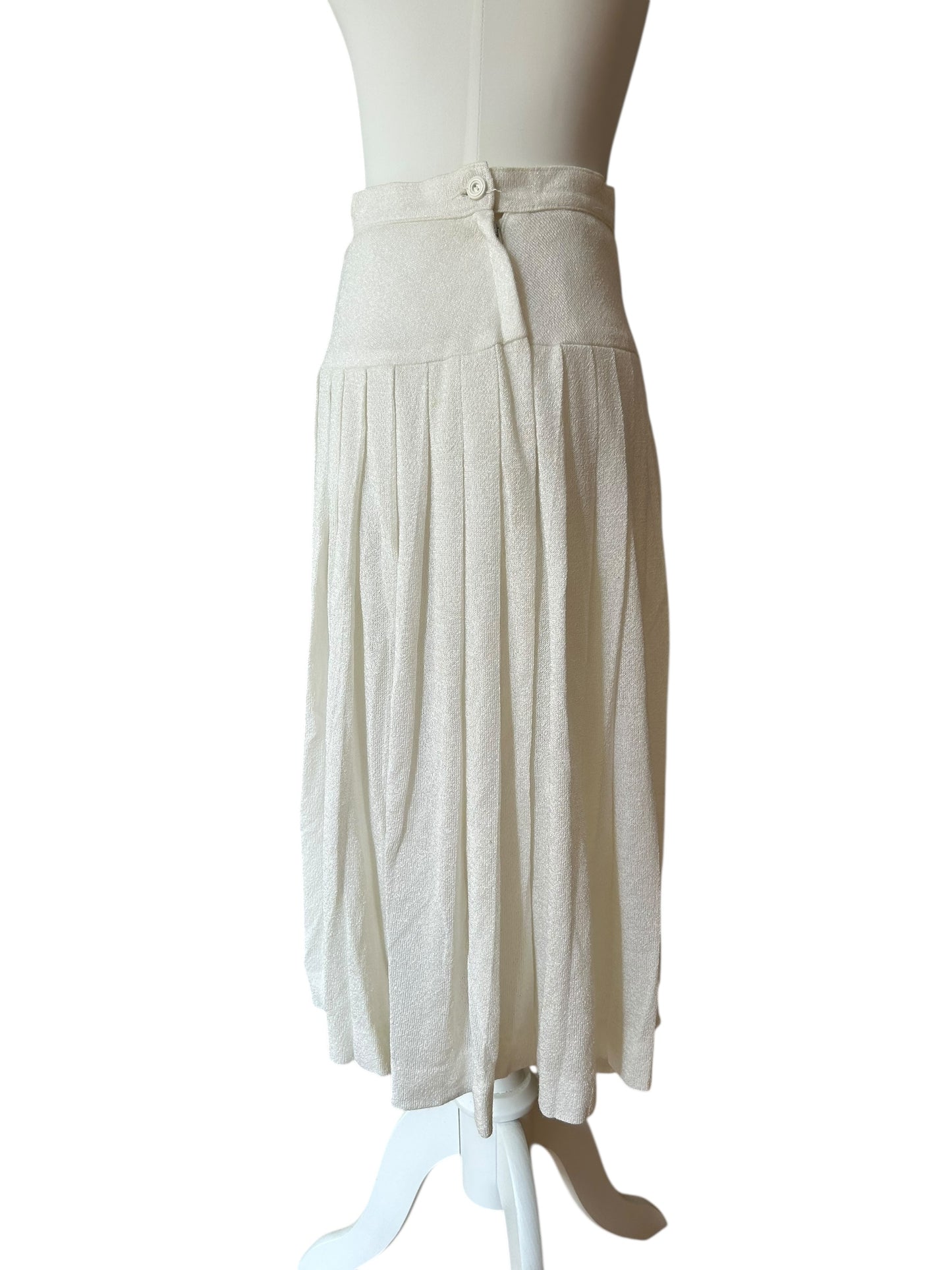 Vintage white midi skirt / M