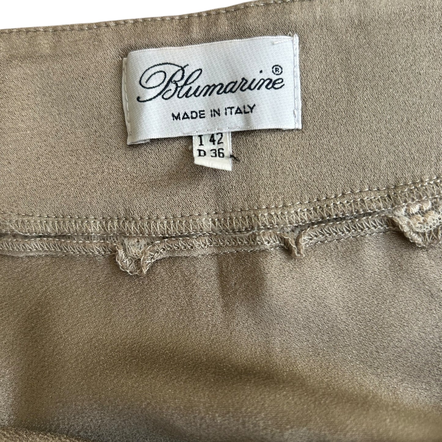 Vintage Blumarine midi lace detail skirt / S