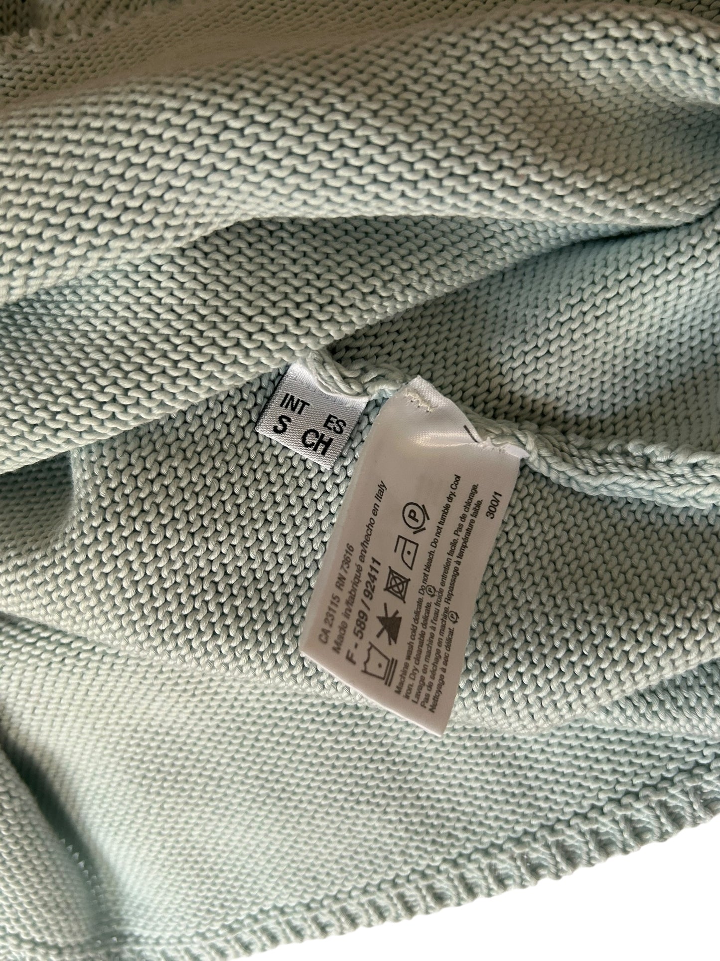 Vintage Boss turquoise knitted turtleneck / S