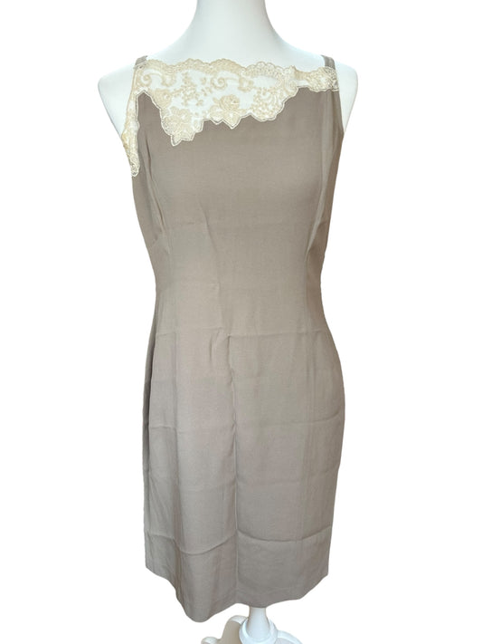 Vintage Blumarine gray lace dress / S