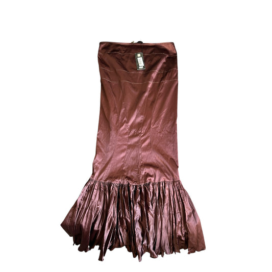 Vintage Cavalli ruffled FW2004 maxi purple skirt NWT