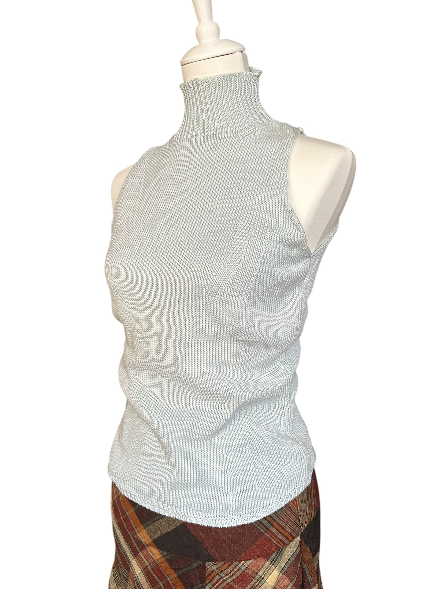 Vintage Boss turquoise knitted turtleneck / S