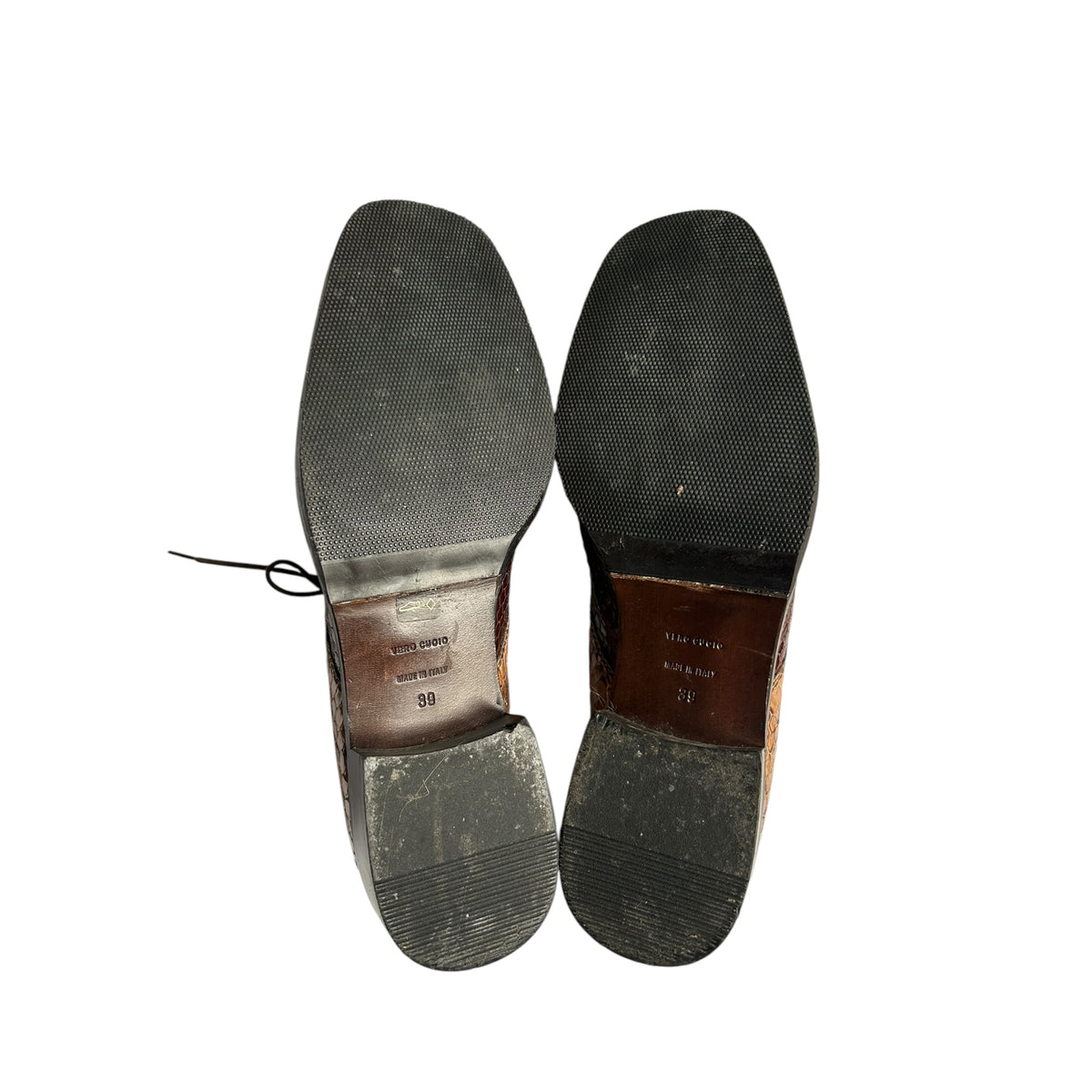 Vintage Miu Miu FW 2004 alligator multicolored oxfords / 39