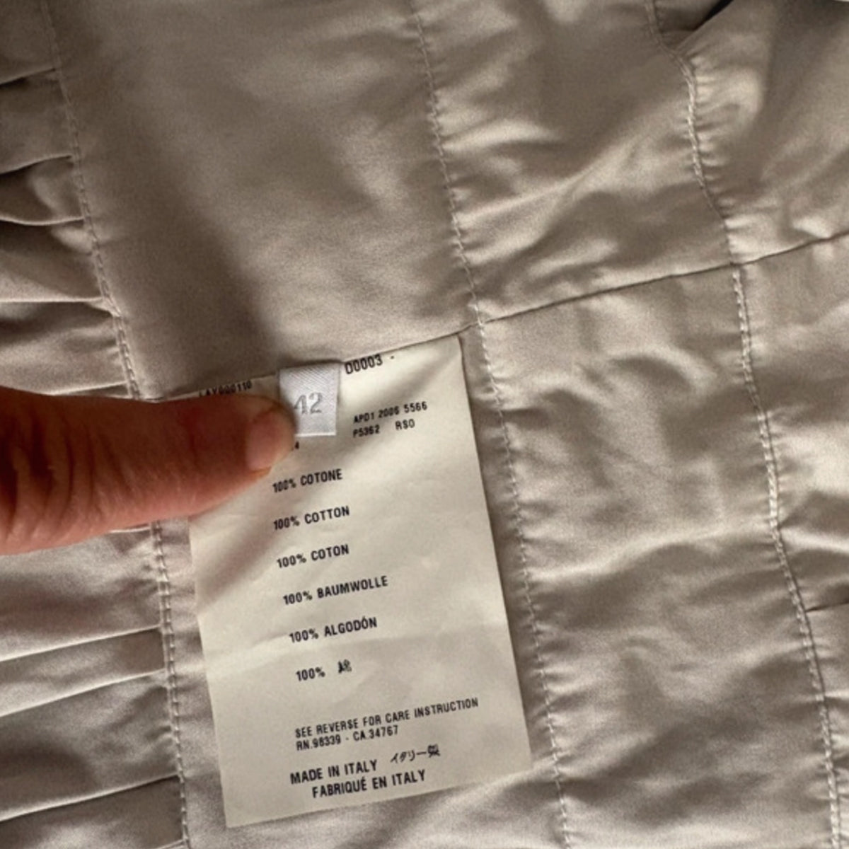 Prada Prada O0s Kimono cotton gray jacket ombré
