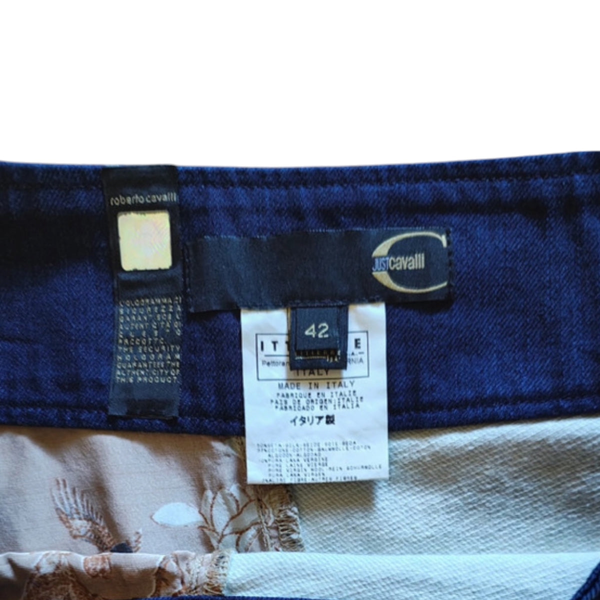 Vintage Cavalli Japanese inspired animal print skirt