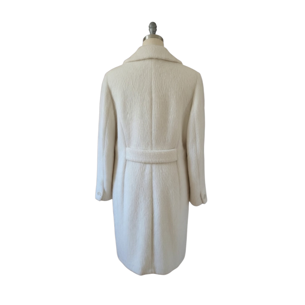 Alpaca coat white
