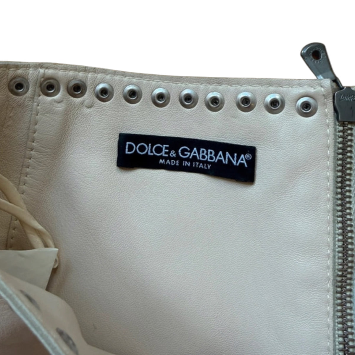Vintage Dolce Gabbana leather skirt 2003