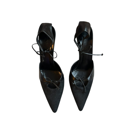 Vintage Gucci by Tom Ford monogram black heels / IT38.5