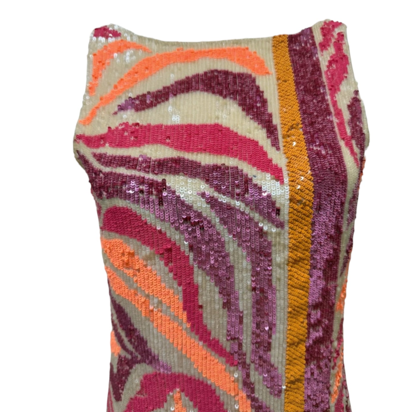 Vintage Blumarine Runway 2008 Sequin Zebra Mini Dress – Rare Archive Piece