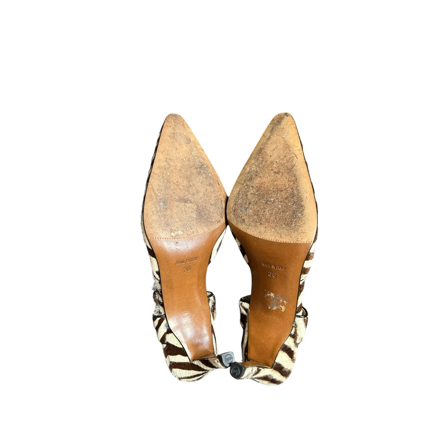 Vintage rare Dior zebra pony hair heels / 36