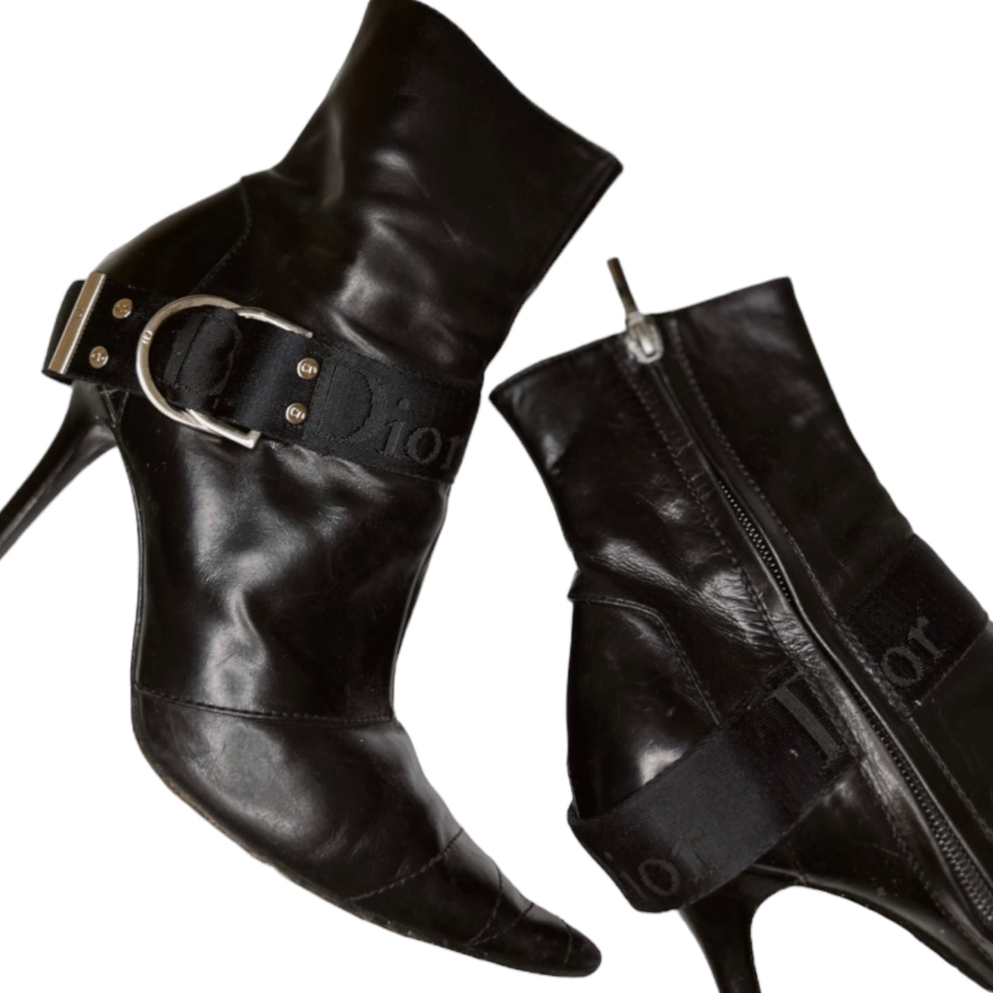Vintage Dior 2003 leather boots