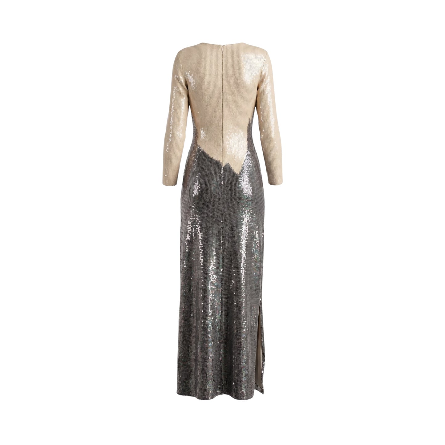 Vintage Halston Embellished Sequin Oil Slick Dress
i’m Fall 1973 Runway Collection, seen on the iconic Pat Cleveland