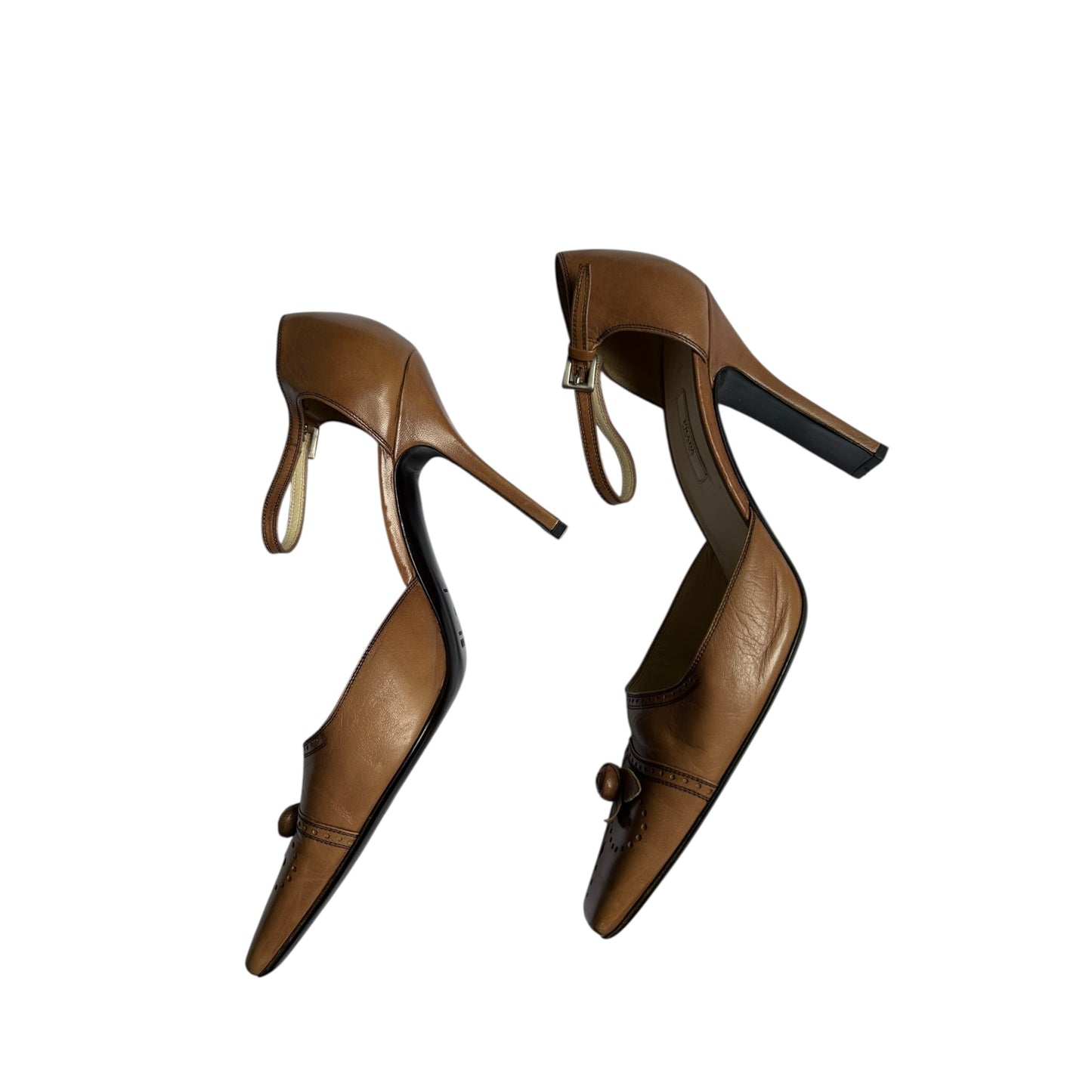 Vintage Prada 2000s floral mauve Mary Jane’s / 41