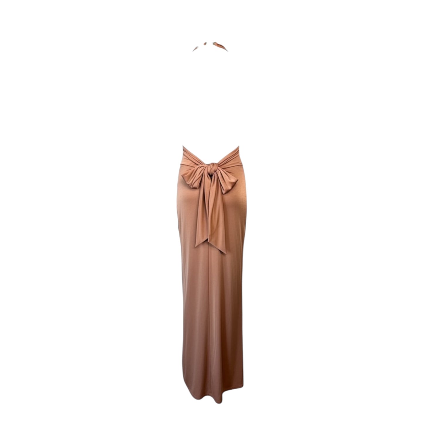 Versace vintage Spring 2005 Runway Ruched Silk Gown in size