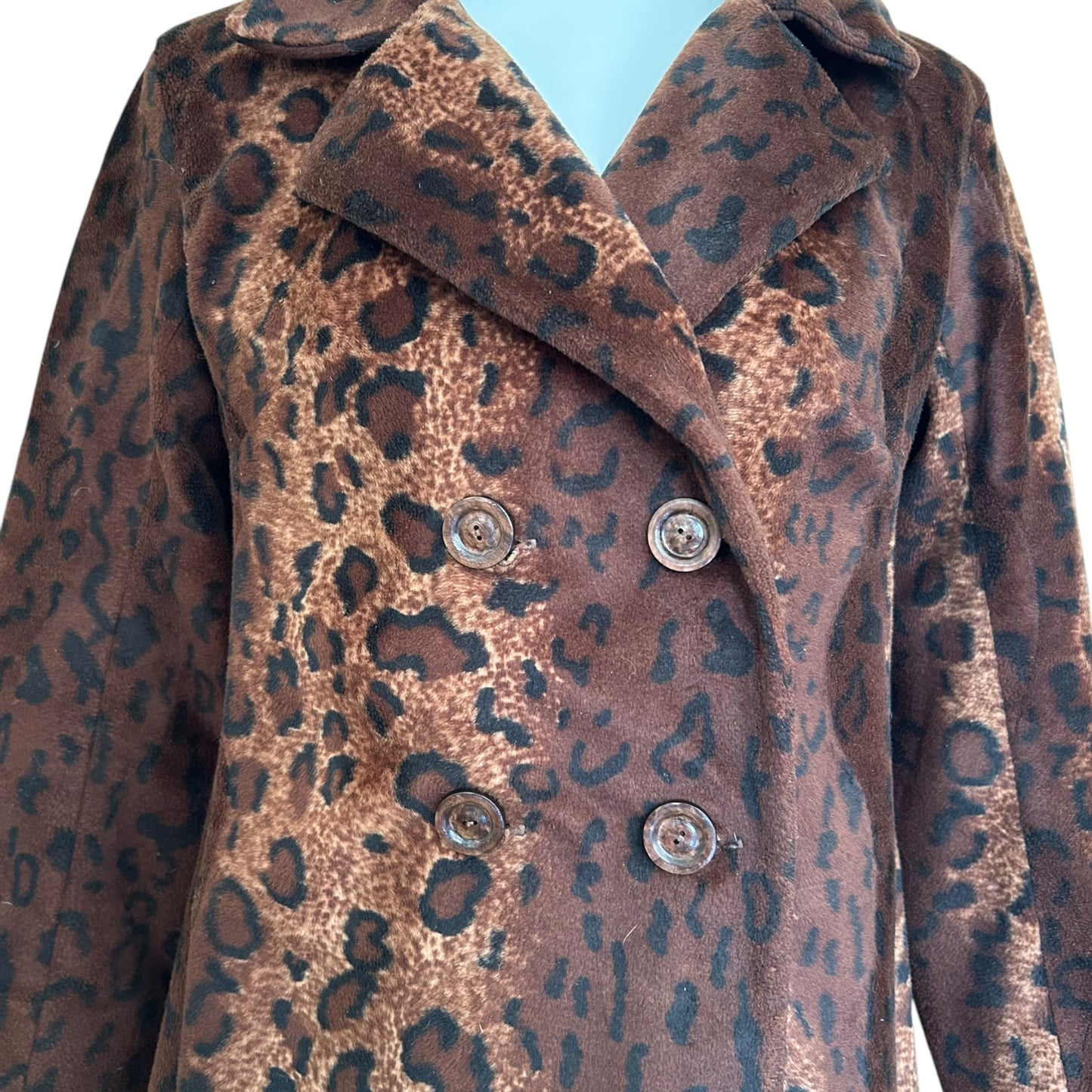 Vintage faux fur leo mid coat