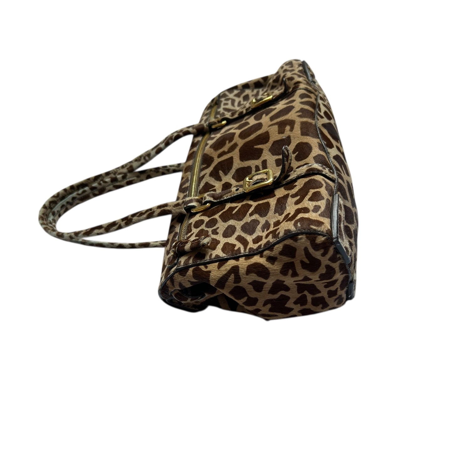 Vintage rare Prada animal print pony hair Giraffe-Print Cavallino Shoulder Bag