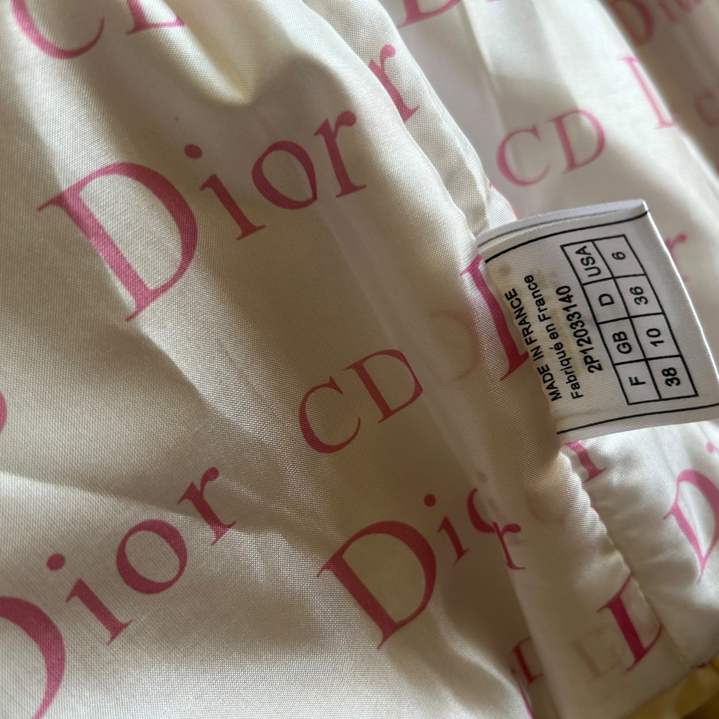 Vintage Dior butter fur winter jacket FW2002