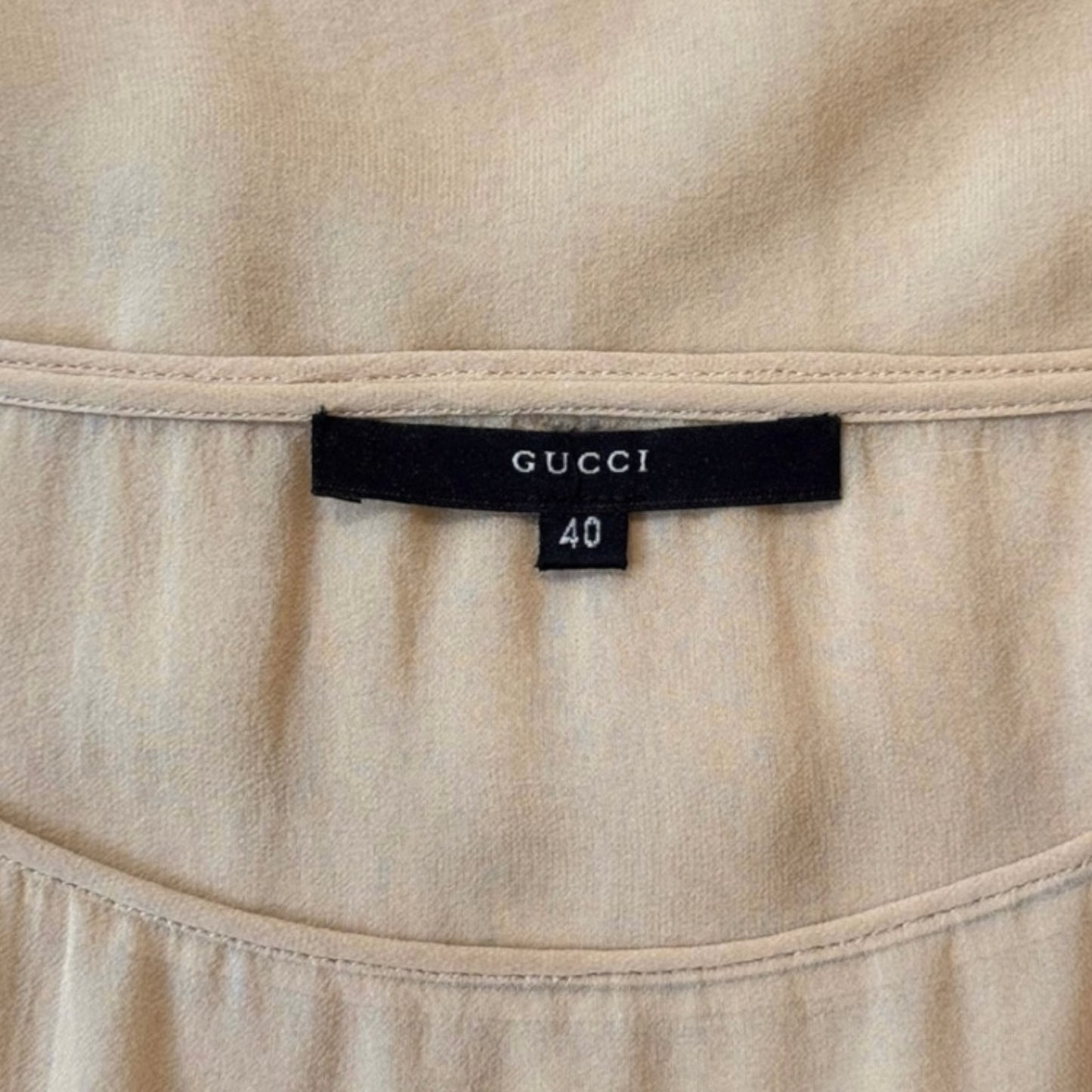 Gucci SS1999 RUNWAY  By Tom Ford Beige Silk Feathers Trim 2 piece Set