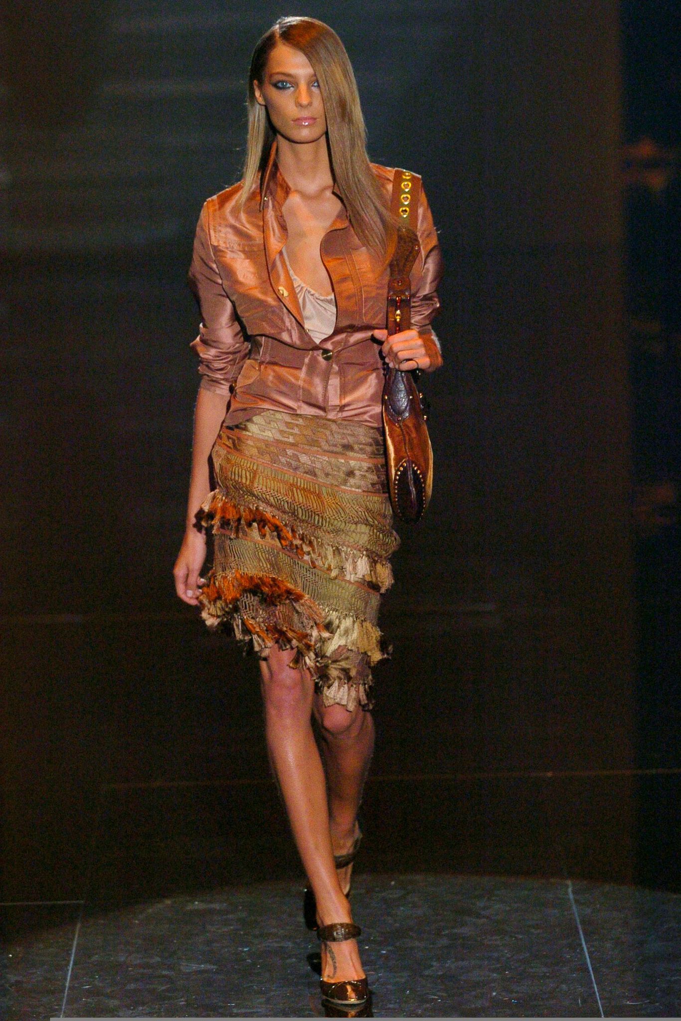 Gucci by Alessandra Facchinetti Silk Tassel Skirt
Spring 2005 Runway Collection
