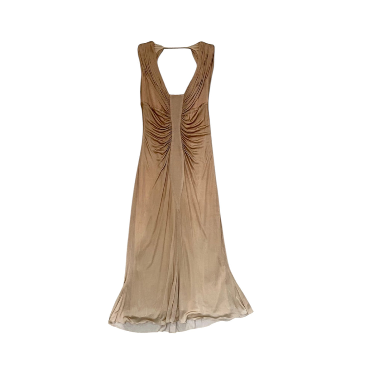 Vintage Versace ombré SS06 runway silk dress