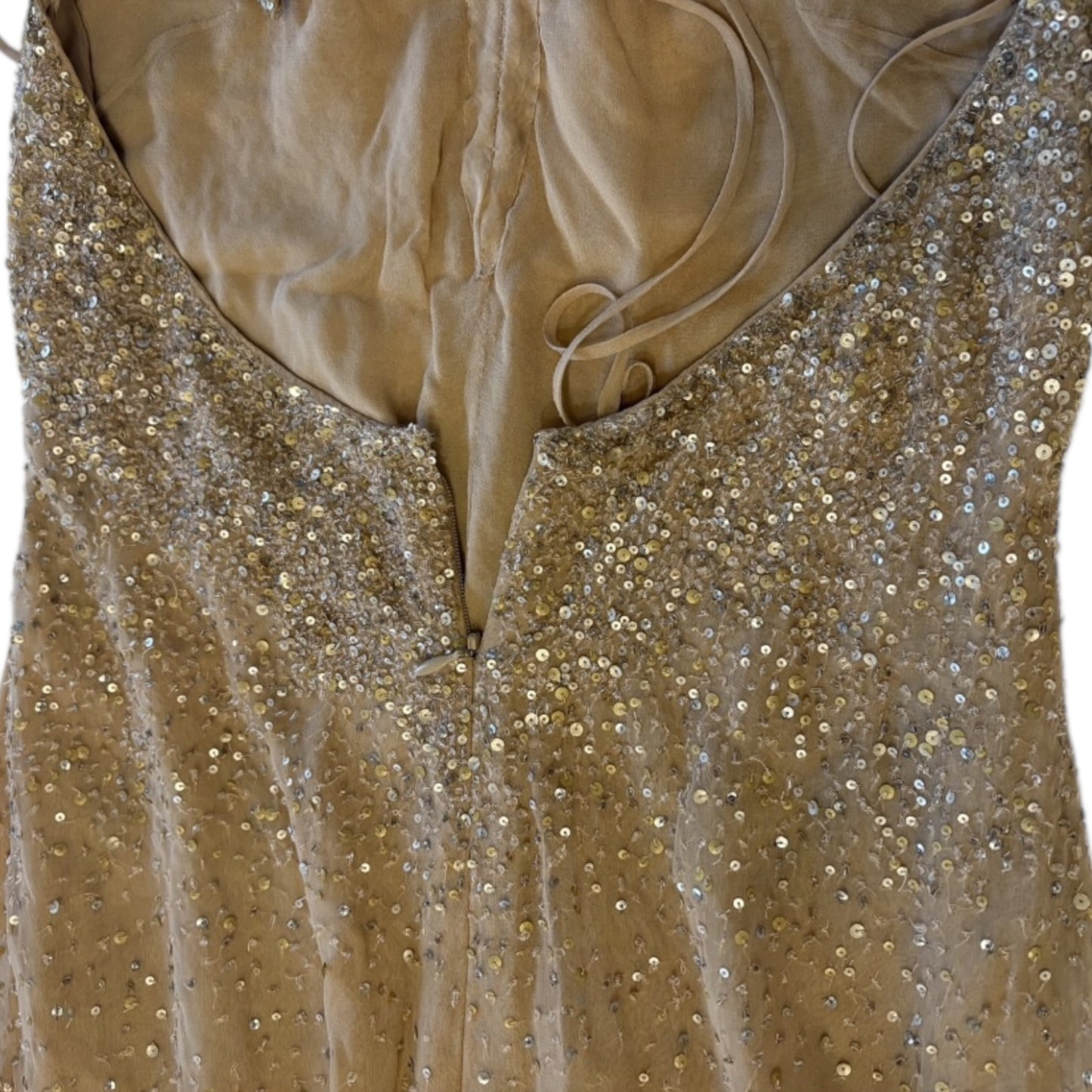 Vintage rare Oscar De La Renta Runway SS 2003 Sequin Feathered Gown