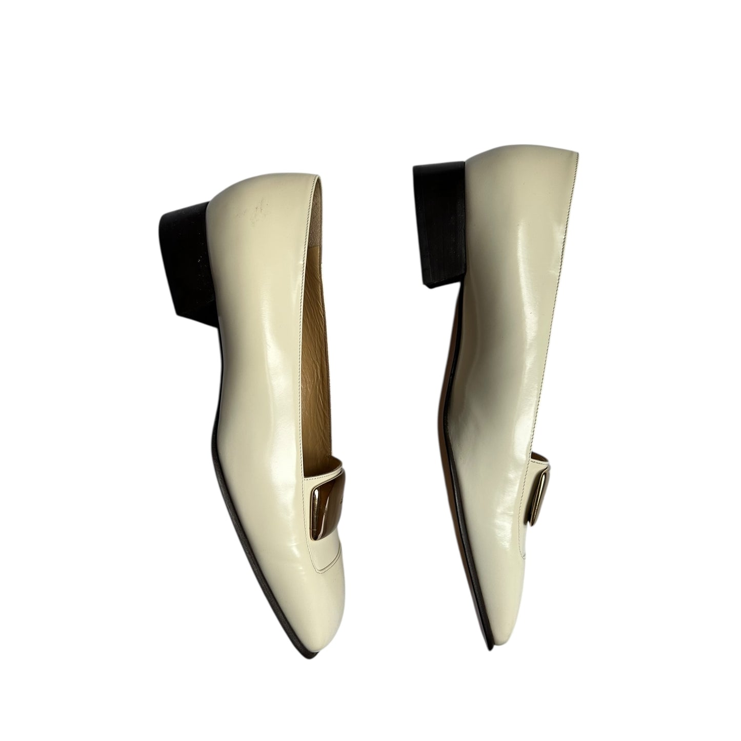 Vintage Gucci by Tom Ford ivory loafers / 39