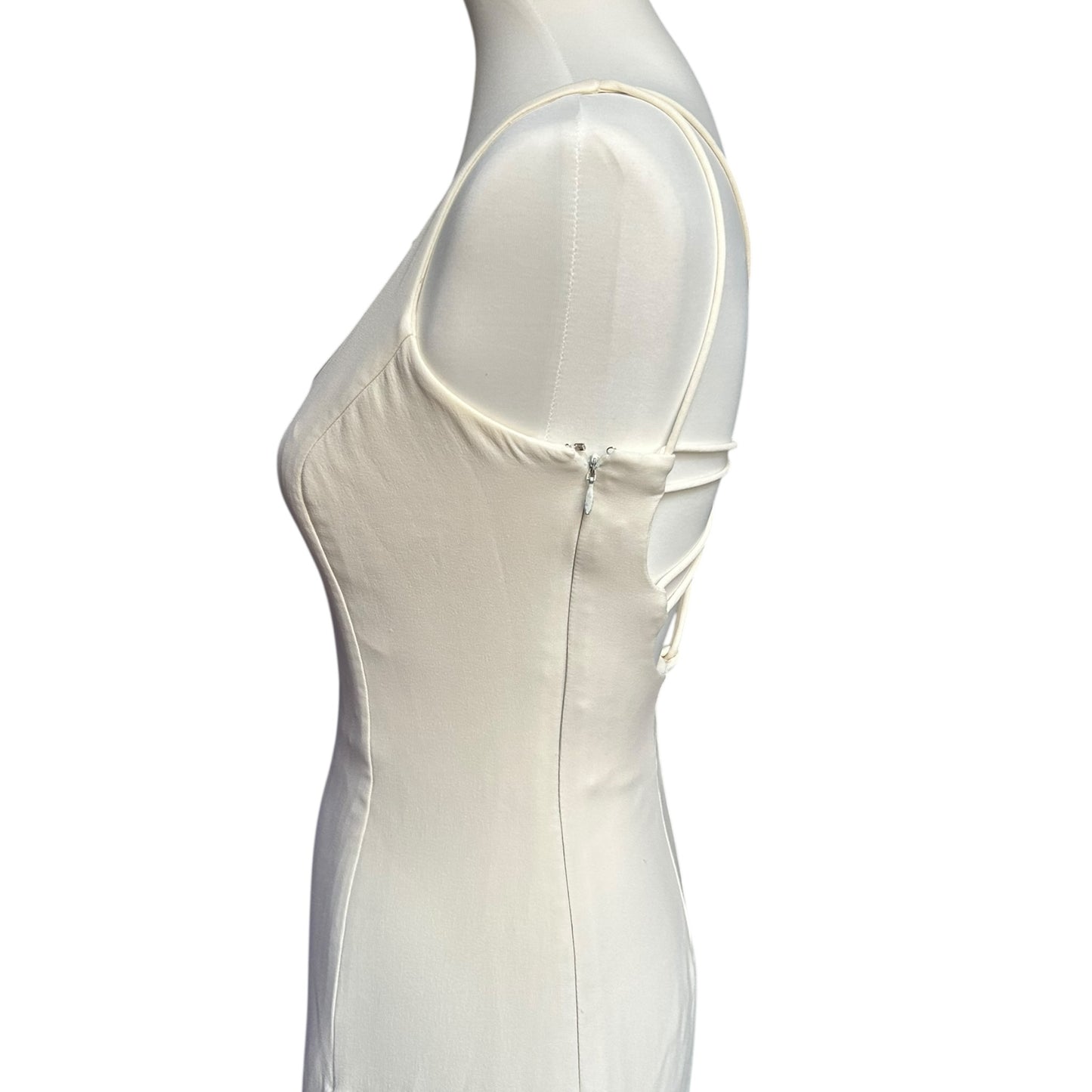 RENTAL ONLY Vintage Armani Runway SS1996 silk ivory gown