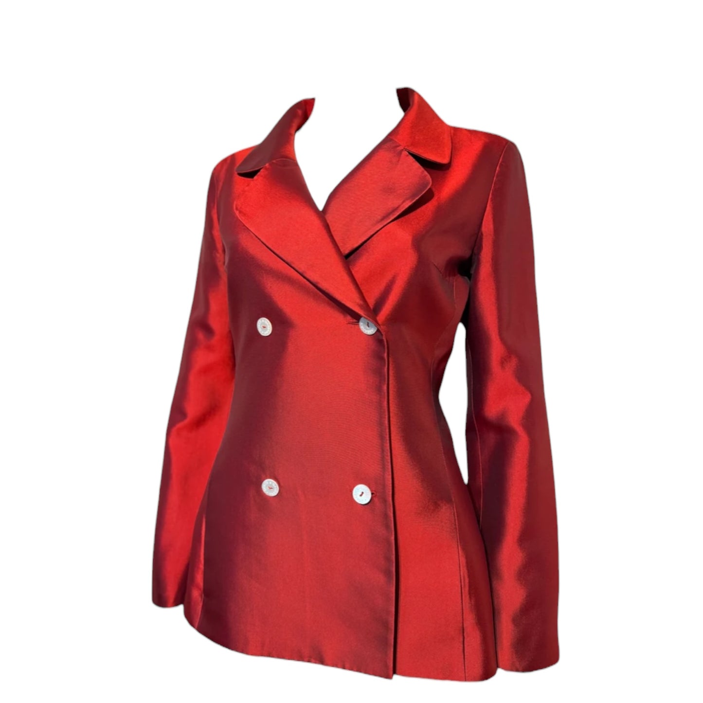 Vintage Dolce&Gabbana Vintage SS 1996 Runway red silk blazer