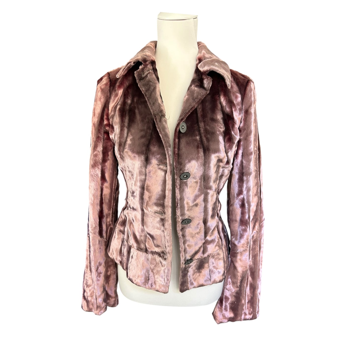 Vintage rare Roberto Cavalli velour purple blazer jacket